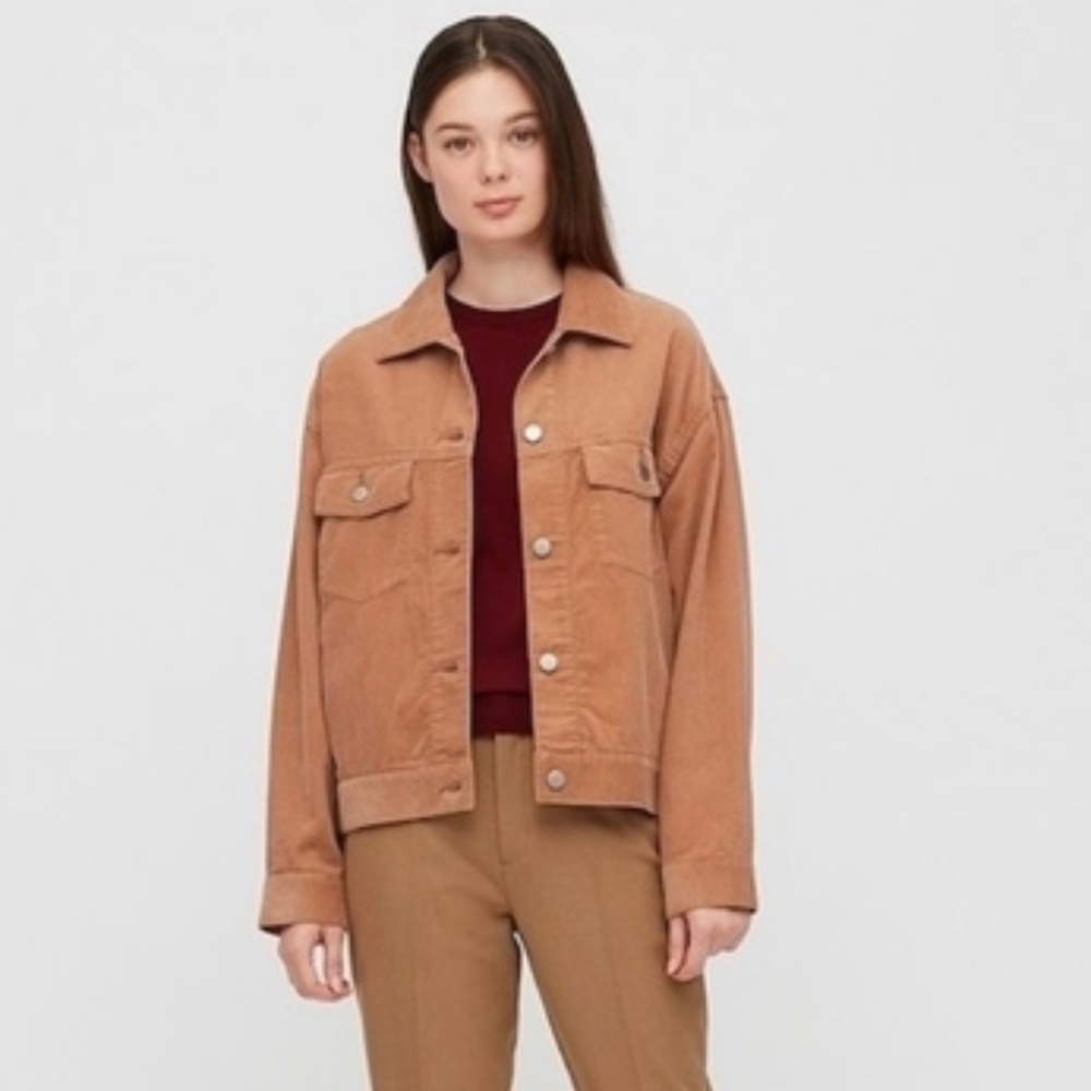 NWOT Uniqlo corduroy jacket - camel, XS